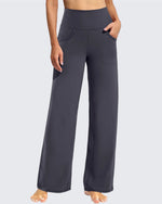 G4Free - Wide Leg Pants Woman Yoga Pants with Pockets Petite -PM23D151AA-S-PM23D151AB-M-PM23D151AC-L-PM23D151AD-XL-PM23D151AE-XXL