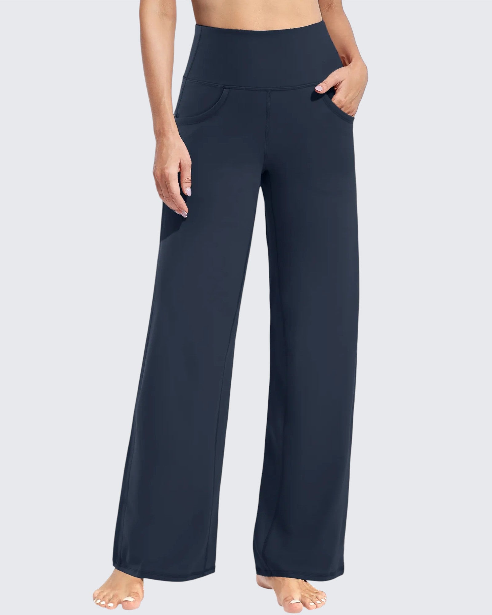 G4Free - Wide Leg Pants Woman Yoga Pants with Pockets Petite -PM23D151AA-S-PM23D151AB-M-PM23D151AC-L-PM23D151AD-XL-PM23D151AE-XXL