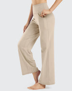 G4Free - Wide Leg Pants Woman Yoga Pants with Pockets Petite -PM23D151DA-S