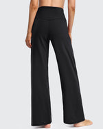 G4Free - Wide Leg Pants Woman Yoga Pants with Pockets Regular -PM20D06AG-XS