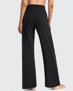 G4Free - Wide Leg Pants Woman Yoga Pants with Pockets Regular -PM20D06AG-XS-PM20D06AA-Black-S-PM20D06AB-Black-M-PM20D06AC-Black-L-PM20D06AD-Black-XL