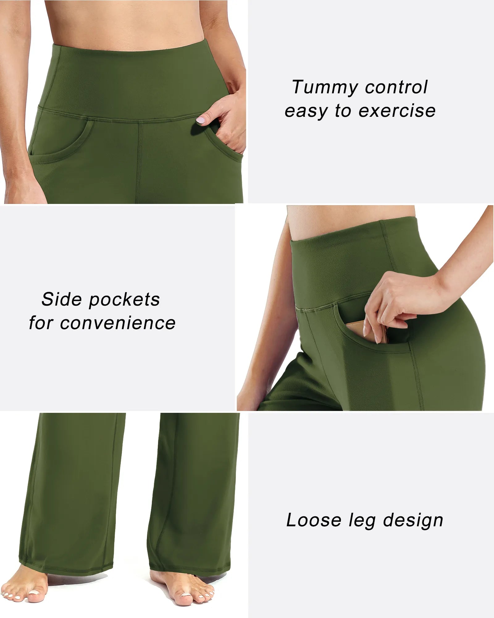 G4Free - Wide Leg Pants Woman Yoga Pants with Pockets Tall -PM23D152AA-S-PM23D152AB-M-PM23D152AC-L-PM23D152AD-XL-PM23D152AE-XXL