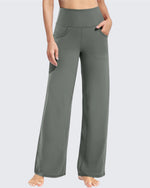 G4Free - Wide Leg Pants Woman Yoga Pants with Pockets Tall -PM23D152AA-S-PM23D152AB-M-PM23D152AC-L-PM23D152AD-XL-PM23D152AE-XXL