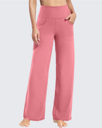 G4Free - Wide Leg Pants Woman Yoga Pants with Pockets Tall -PM23D152LA-S