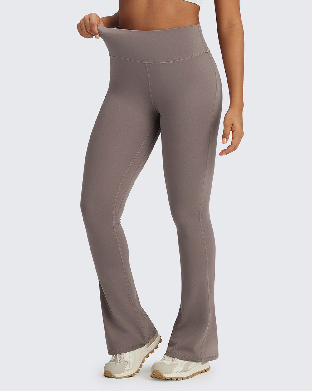 BareFeel Casual High-Waisted Mini Flare Pants