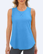 G4Free Activewear Quick Dry Scoop Neck Sleeveless Tanks 
