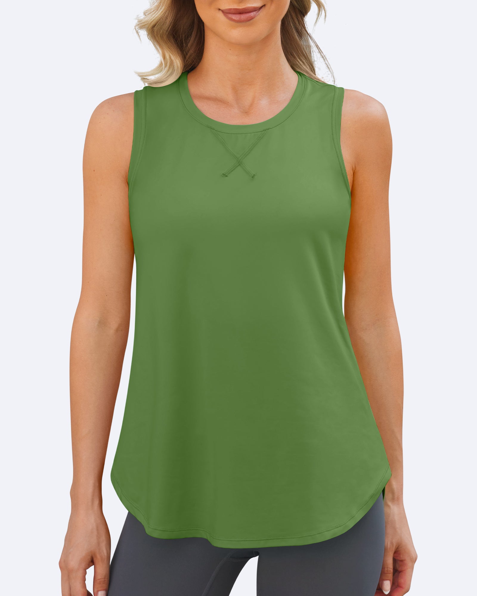 G4Free Activewear Quick Dry Scoop Neck Sleeveless Tanks 