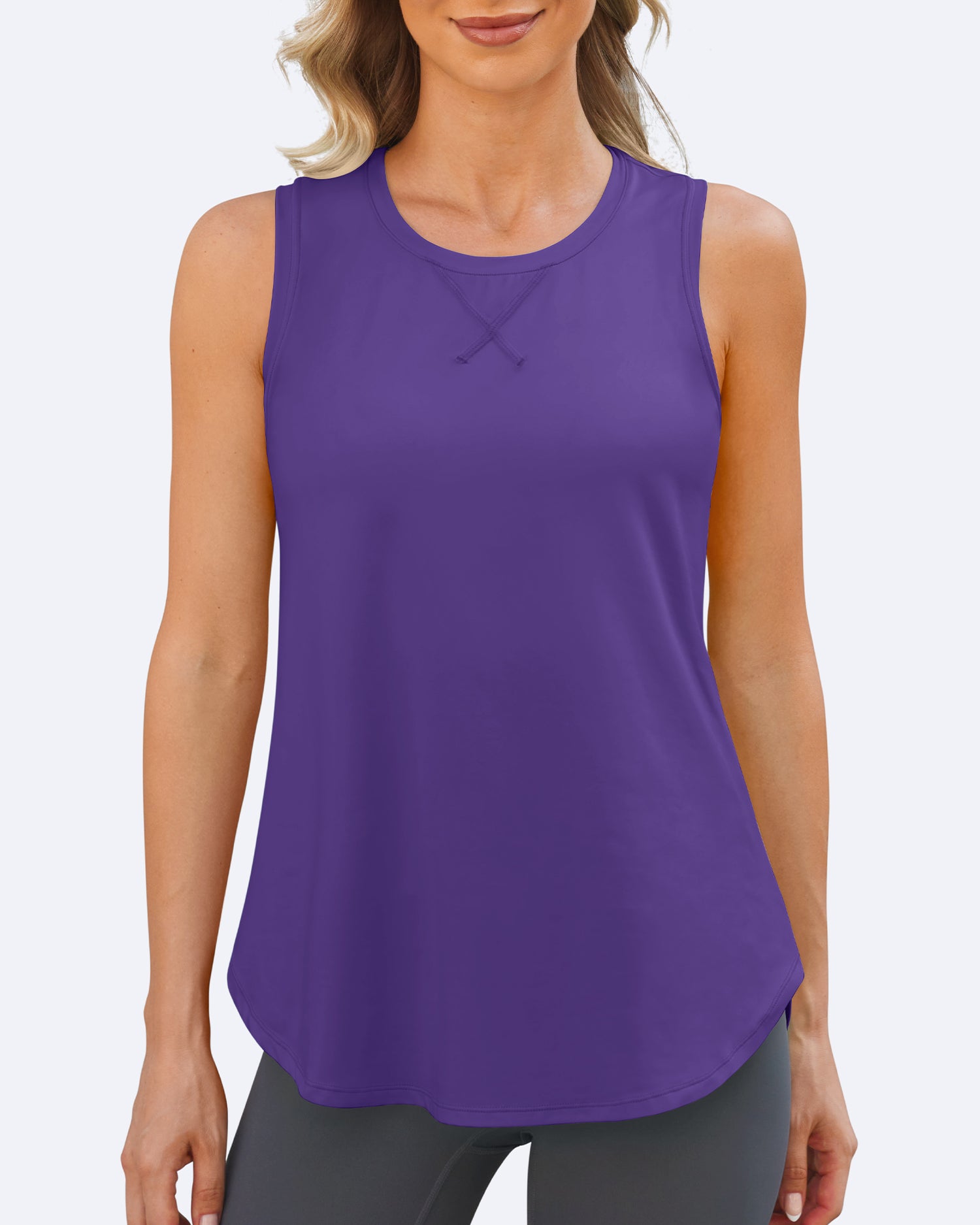 G4Free Activewear Quick Dry Scoop Neck Sleeveless Tops 