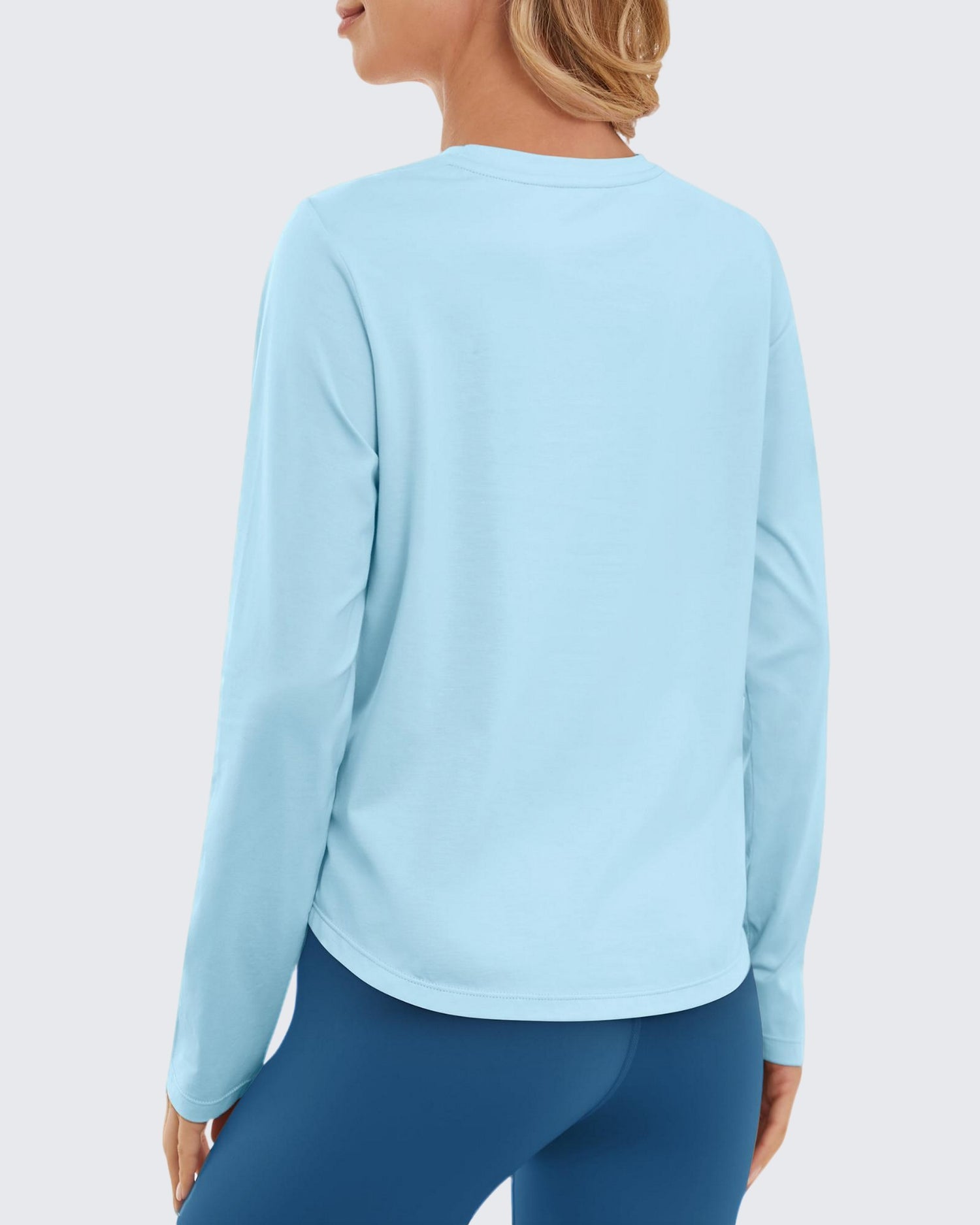 G4Free Activewear Lightweight Cropped Workout Sun Long Sleeve Tops 
