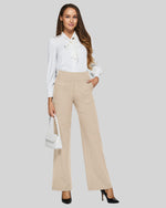 G4free Loose High-Rise Business Casual Pants 