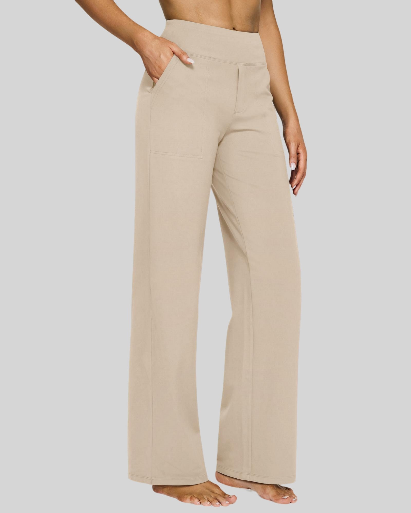 G4free Loose High-Rise Business Casual Pants 