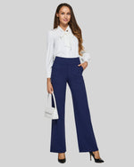 Loose High-Rise Business Casual Pants 