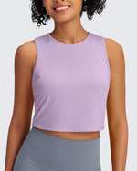 G4Free Activewear Racerback Crop Sleeveless Tank Tops 