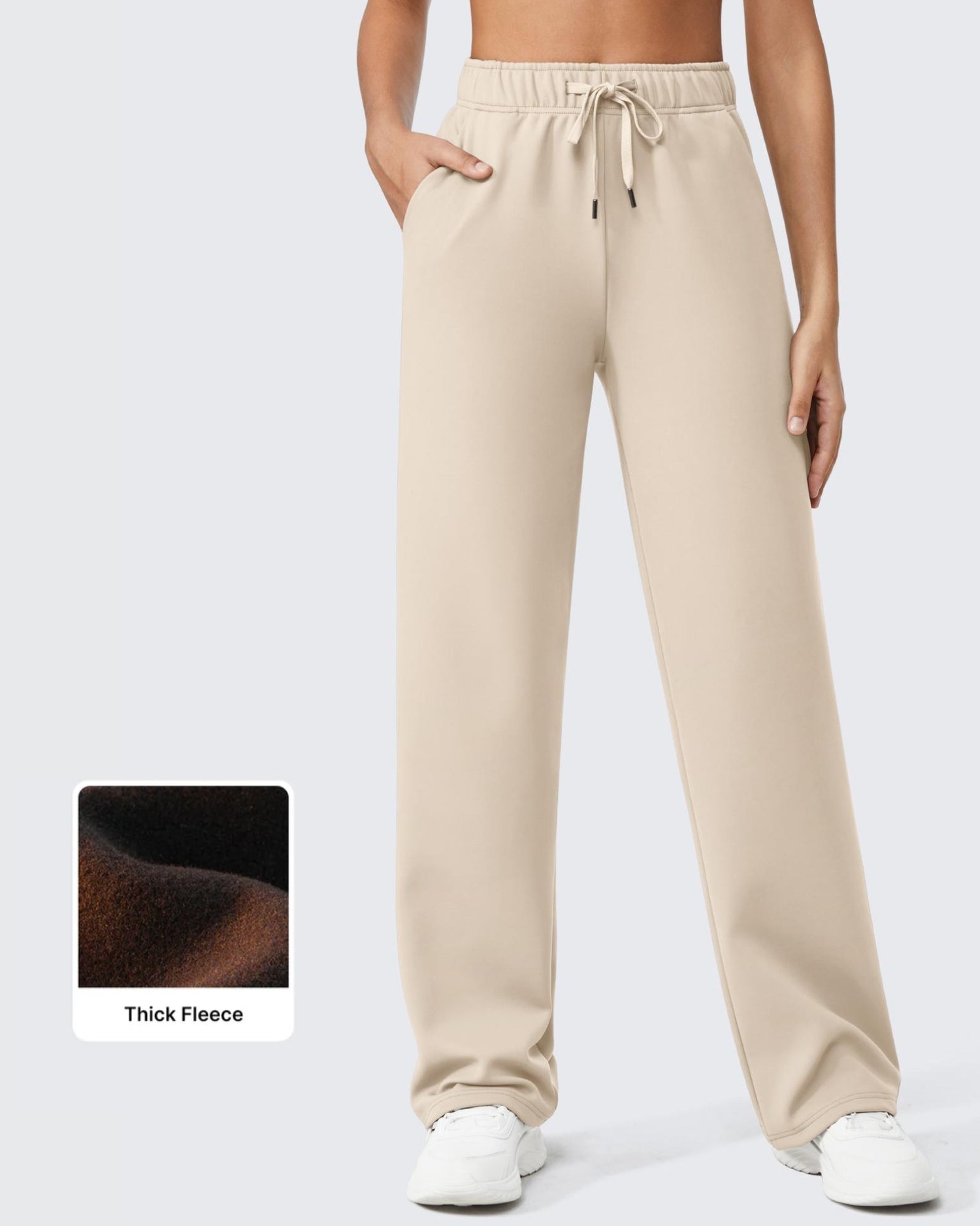 EverGoing Loose Fleece Lined Drawstring Casual Pants Regular