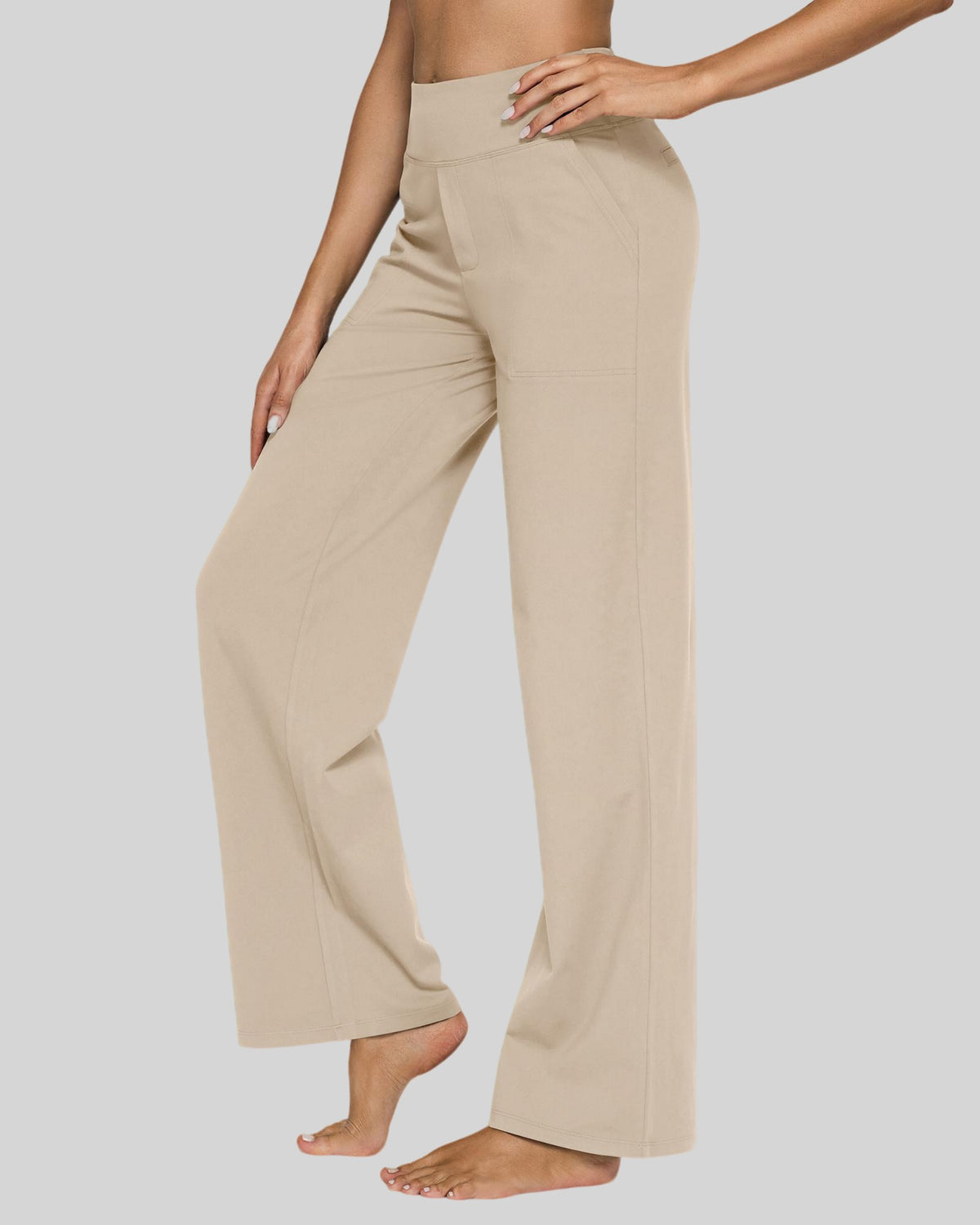 G4free Loose High-Rise Business Casual Pants 