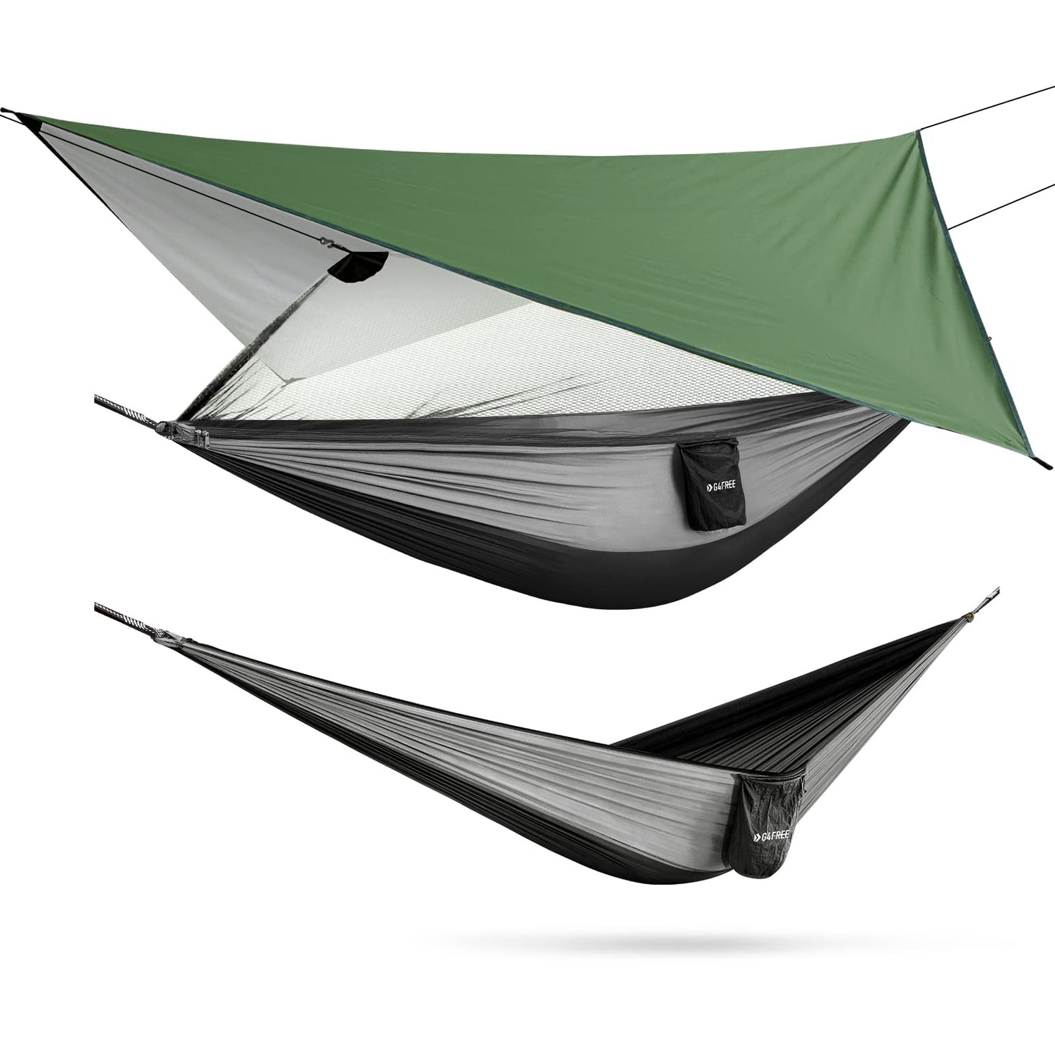 G4Free Camping Hammock with Net and Rain Fly