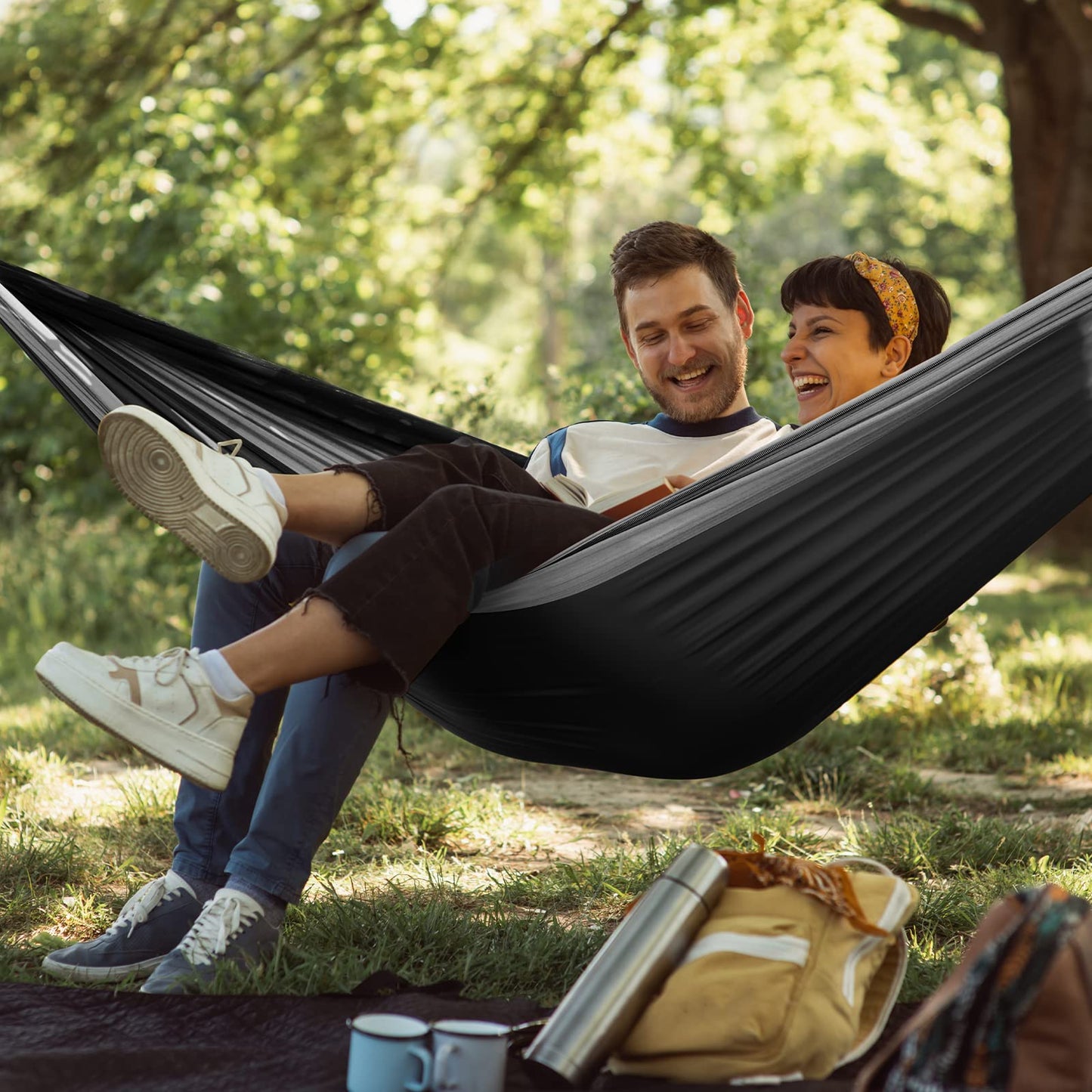 G4Free Camping Hammock with Net and Rain Fly