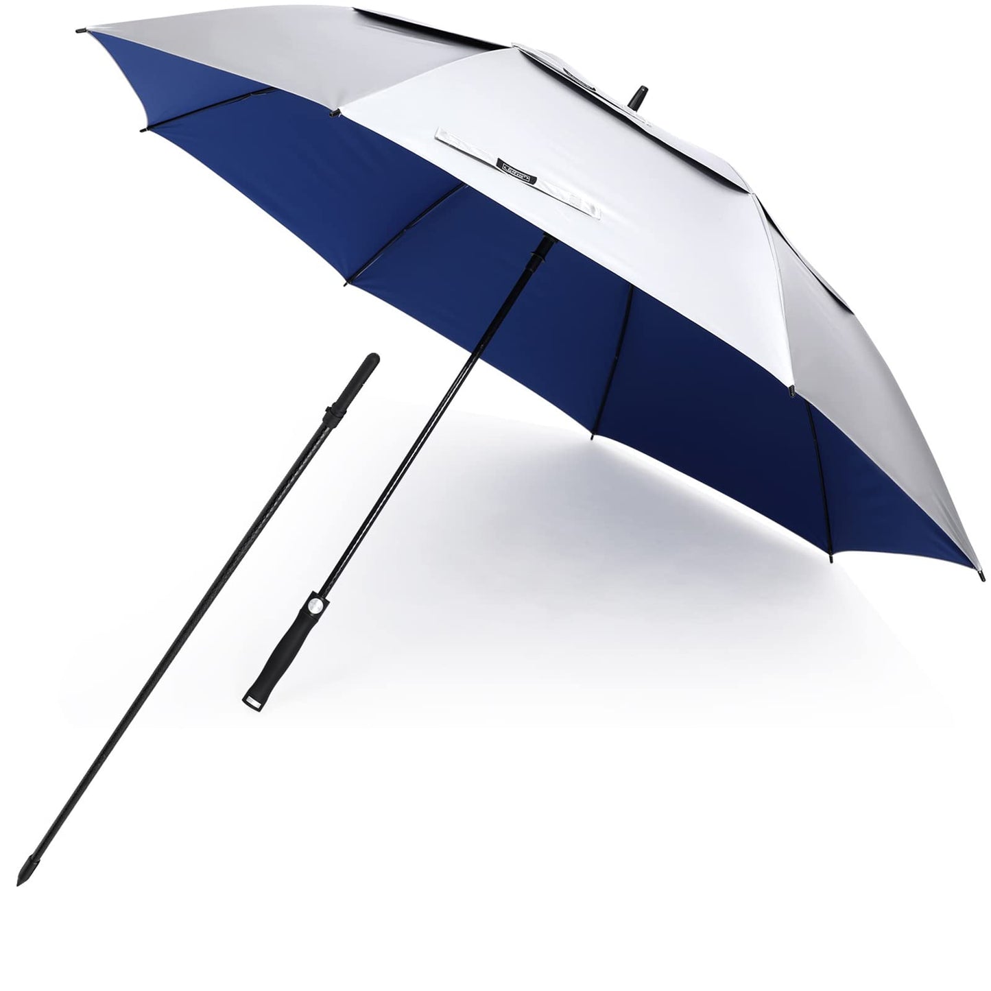 G4Free Vented UV Golf/Beach Umbrella 68" Arc, Auto Open Oversize Extra Large Windproof Sun Shade Rain Umbrellas