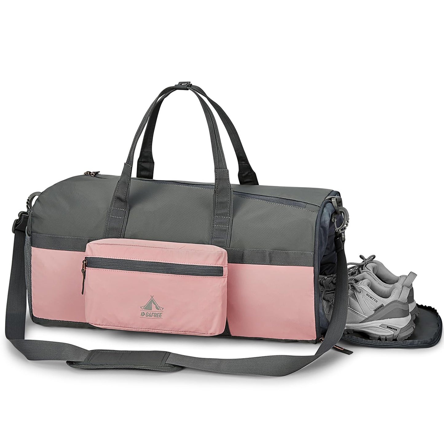 G4Free Gym Duffel Bag with Wet Pocket Shoes Compartment