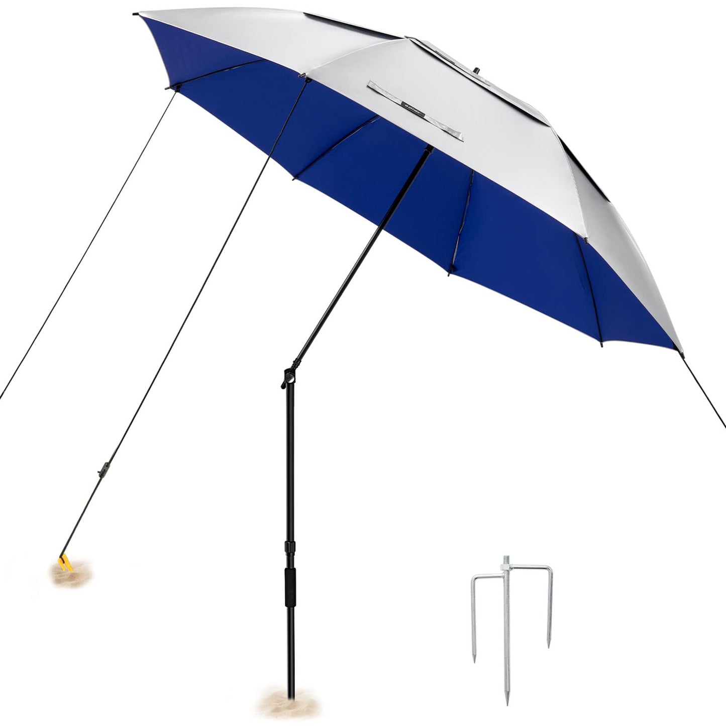G4Free XL UV Golf/Beach Umbrella 72" Arc with Sand Anchor