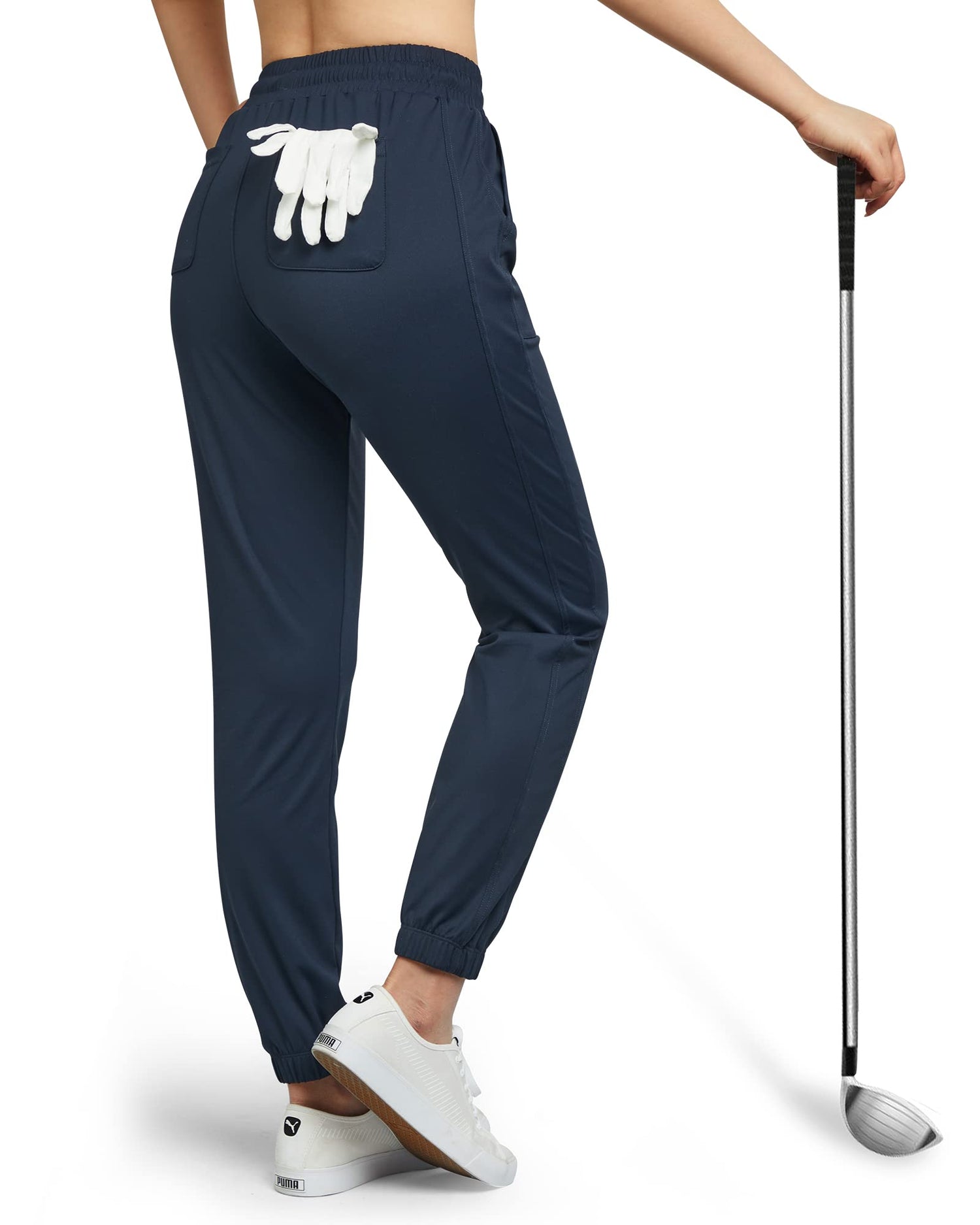 Golf Pants Tapered Pockets Joggers Casual Pants