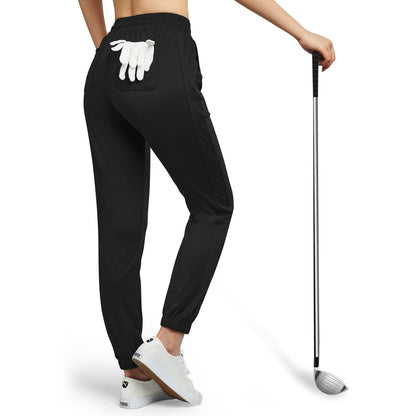 G4Free Womens Golf Pants Tapered Joggers with 4 Pockets