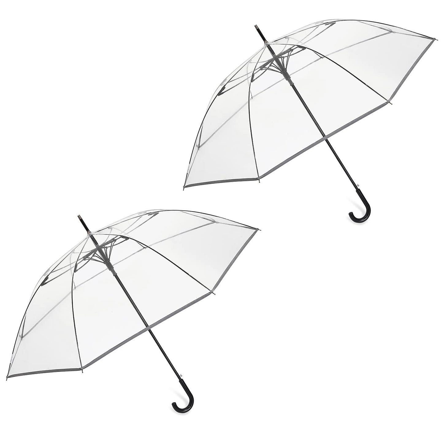 G4Free 62 Inch Clear Umbrella Large Oversize Auto Open Umbrella