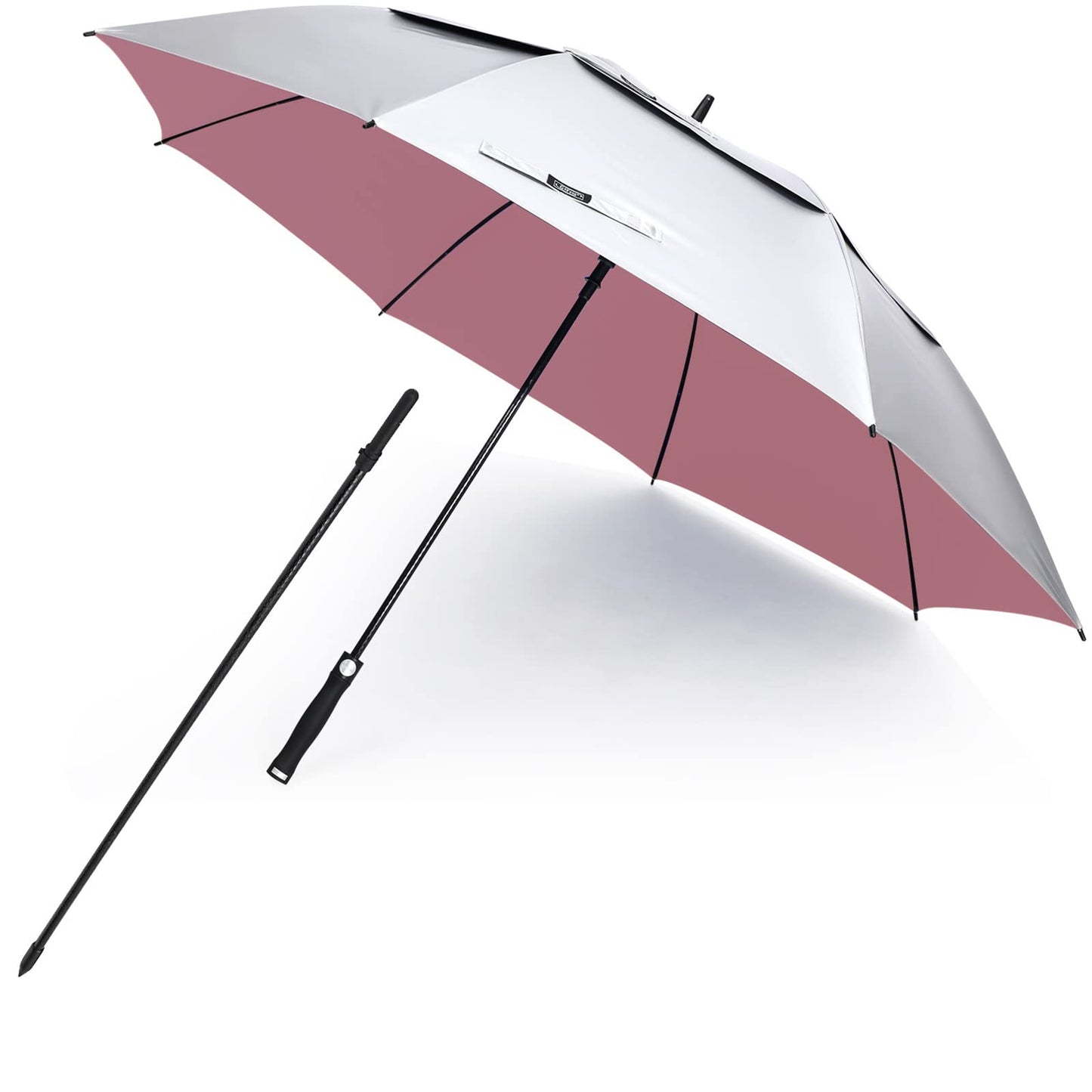 G4Free Vented UV Golf/Beach Umbrella 68" Arc, Auto Open Oversize Extra Large Windproof Sun Shade Rain Umbrellas