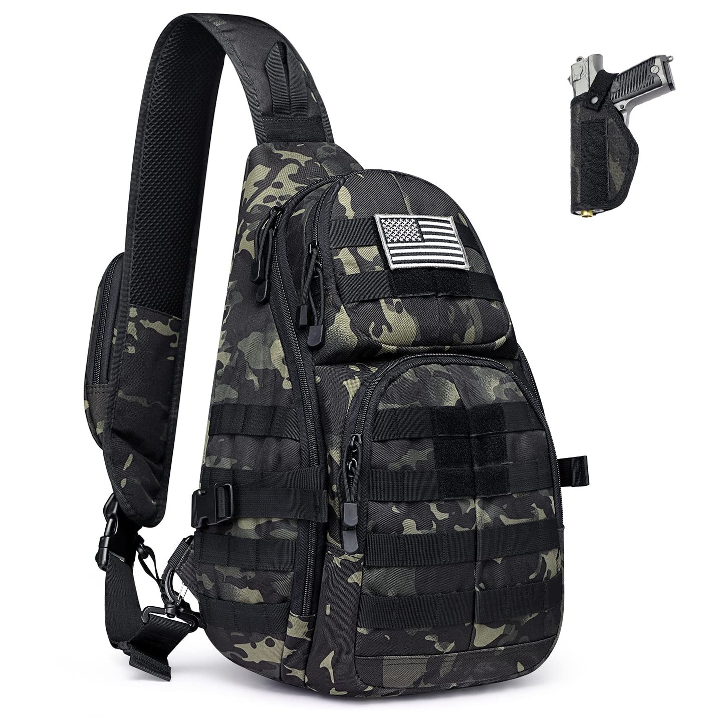 Concealed Cary Sling Bag: Military/Tactical