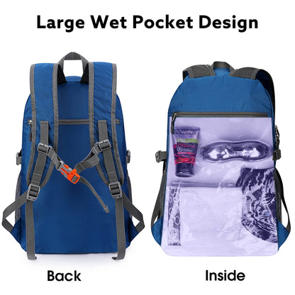 G4Free 40L Lightweight Packable Hiking Backpack
