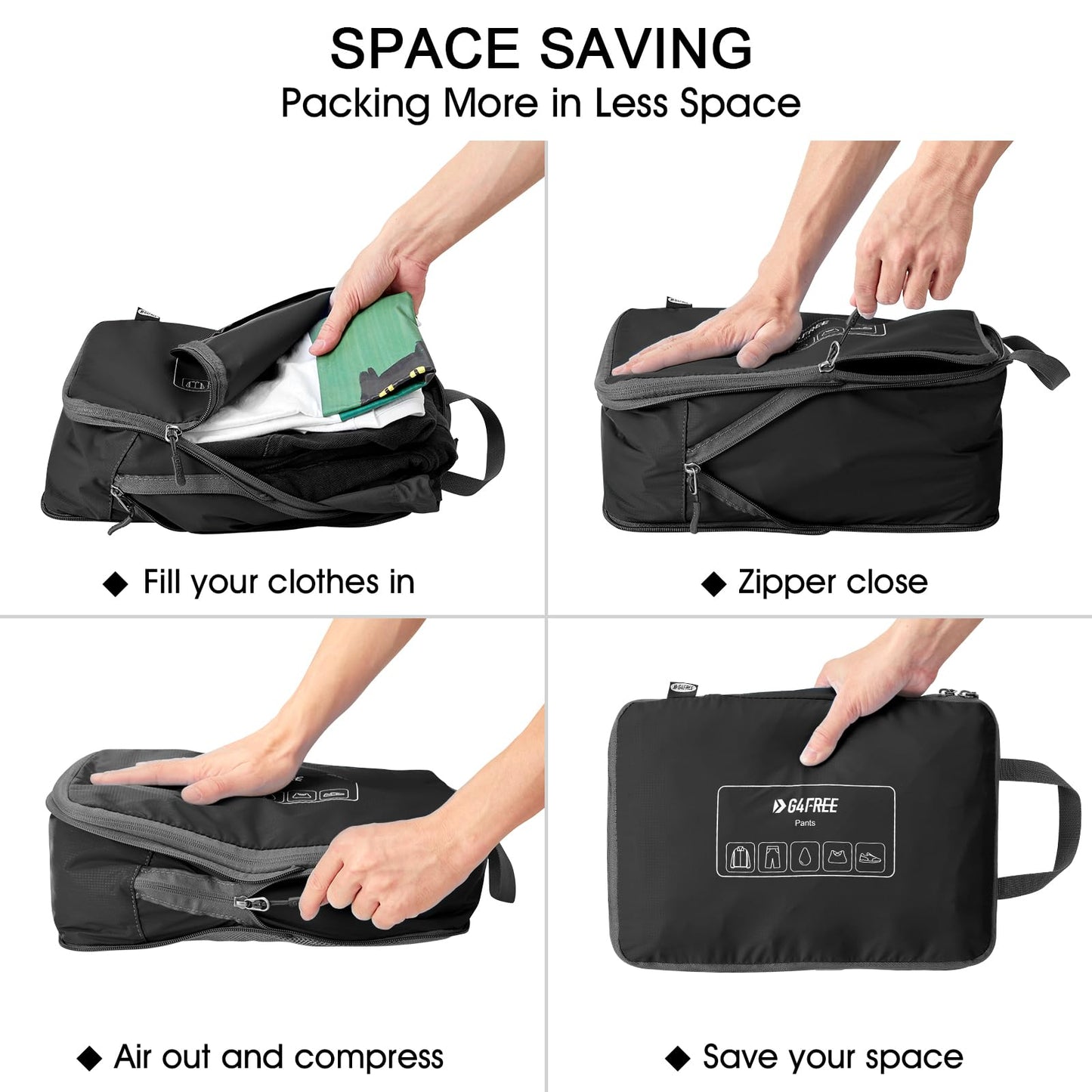 G4Free 6 Set Compression Packing Cube