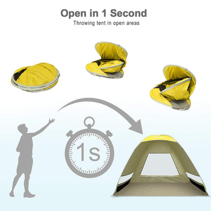 G4Free Upgraded Pop Up Beach Tent
