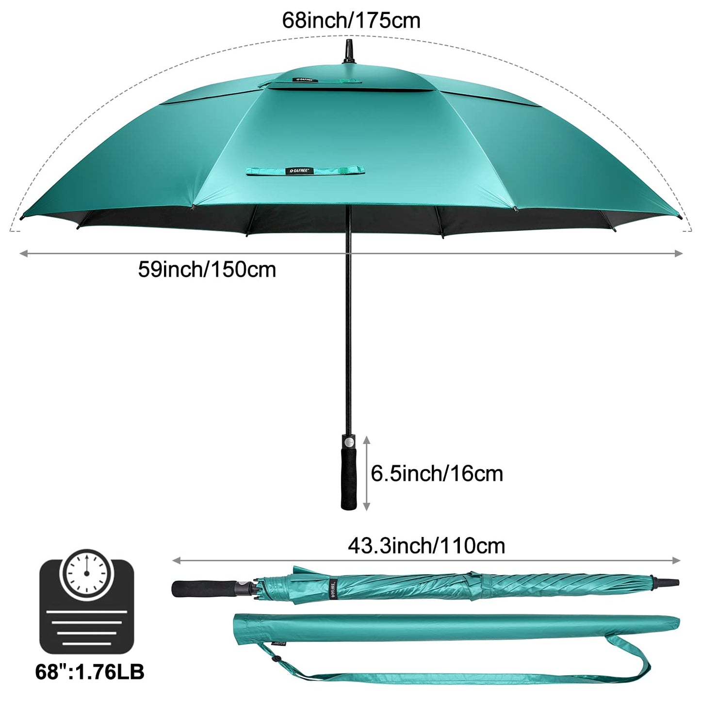 G4Free UV Protection Windproof Sun Rain Umbrellas