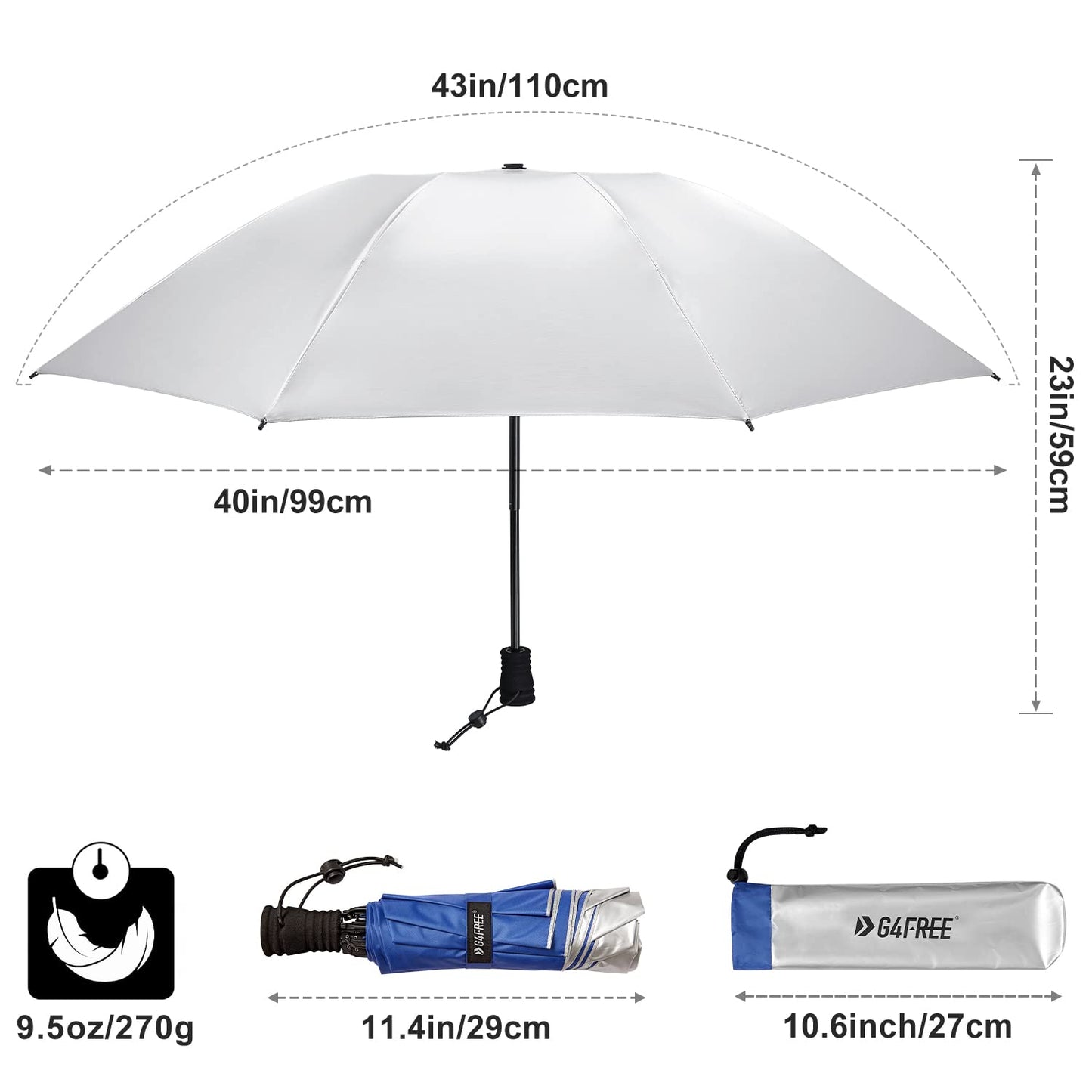 G4Free Liteflex Hiking Umbrella