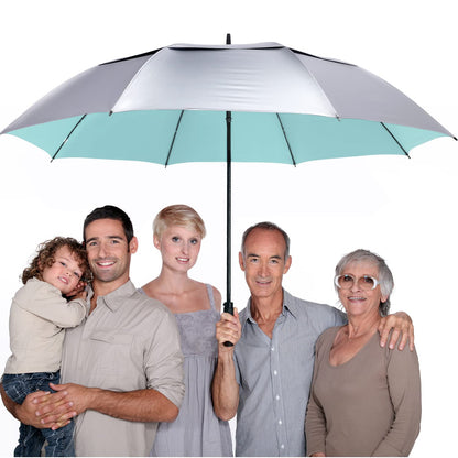 G4Free 72 Inch Oversized Vented Double Canopy Umbrella for Family