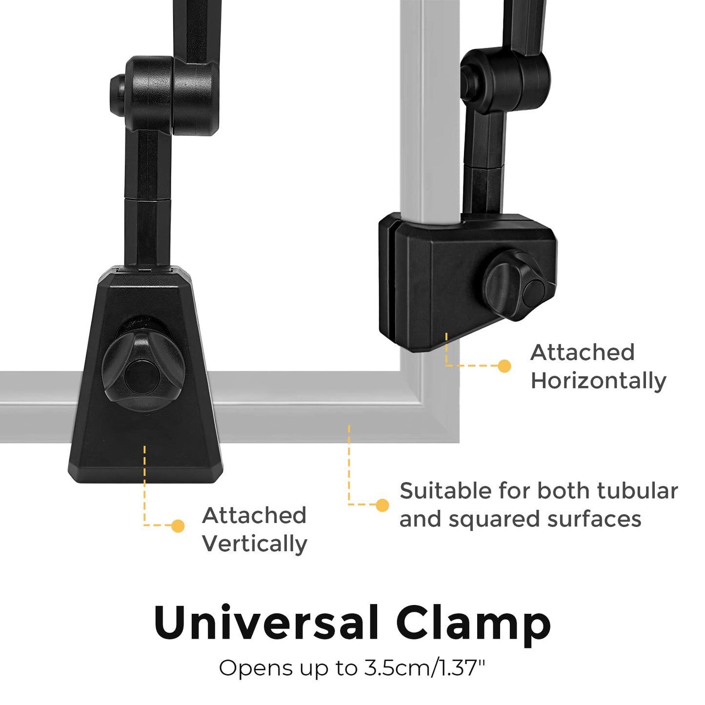 G4Free Universal Clamp On Umbrella Adjustable Outdoor UV Protection Beach Chair Umbrella