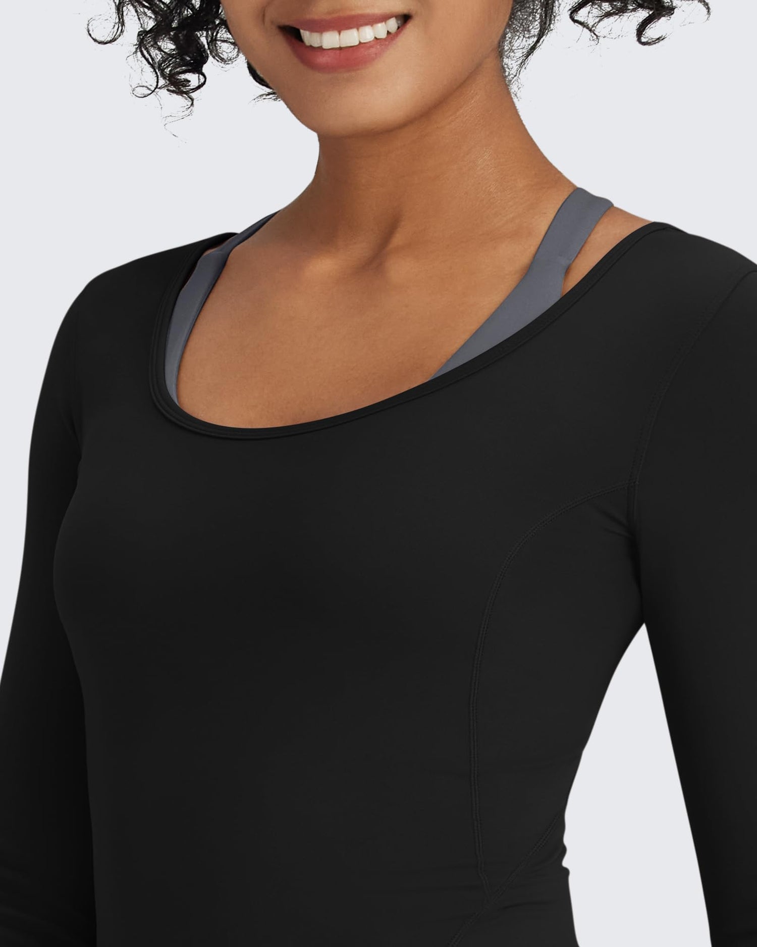 Barefeel Slim Scoop Neck Long Sleeve