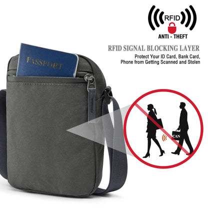 G4Free Small Crossbody Bag RFID Side Shoulder Cell Phone Bag