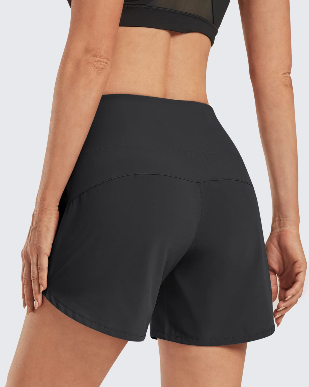 Lightweight High-Waisted Workout Shorts 5''