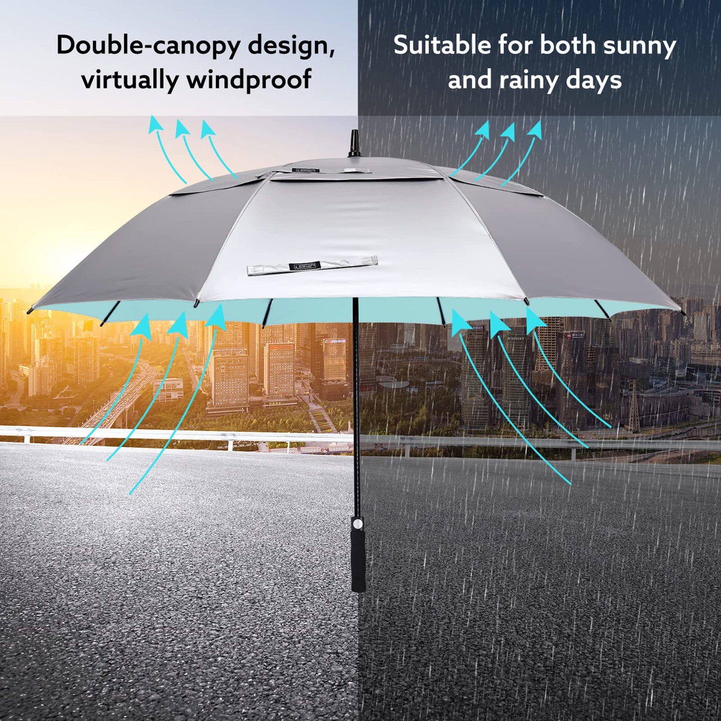 G4Free UV Protection Windproof Sun Rain Umbrellas