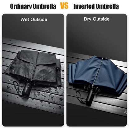 G4Free UPF 50+ UV Protection 54 Inch Large Reverse Travel Umbrella