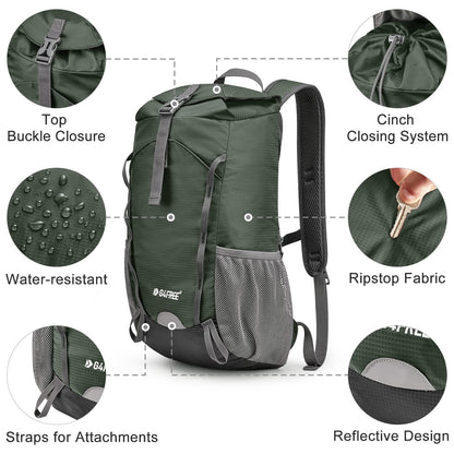 G4Free 15L Hiking Daypack Small Cinch Backpack