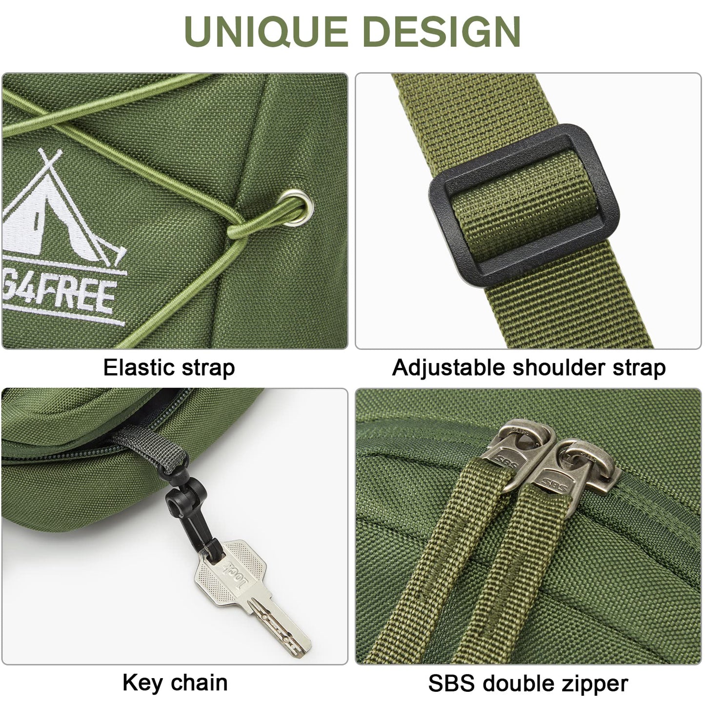 G4Free Small Crossbody Bag RFID Side Shoulder Cell Phone Bag