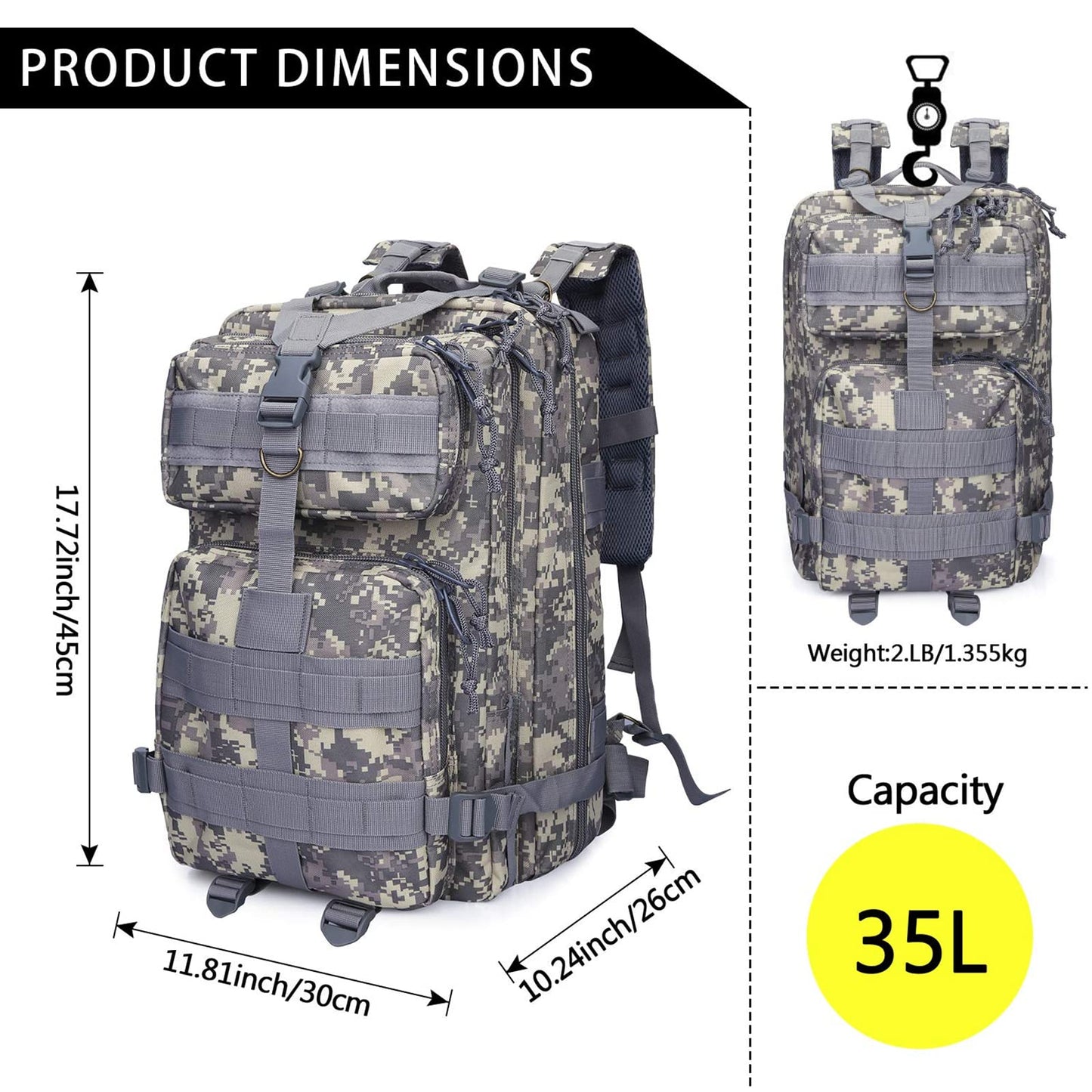 G4Free Tactical Shoulder Backpack