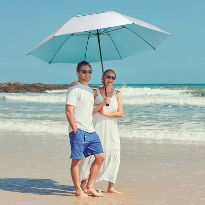 G4Free 80 Inch 6.6 Ft Double Canopy Vented Windproof Stick Family Umbrella