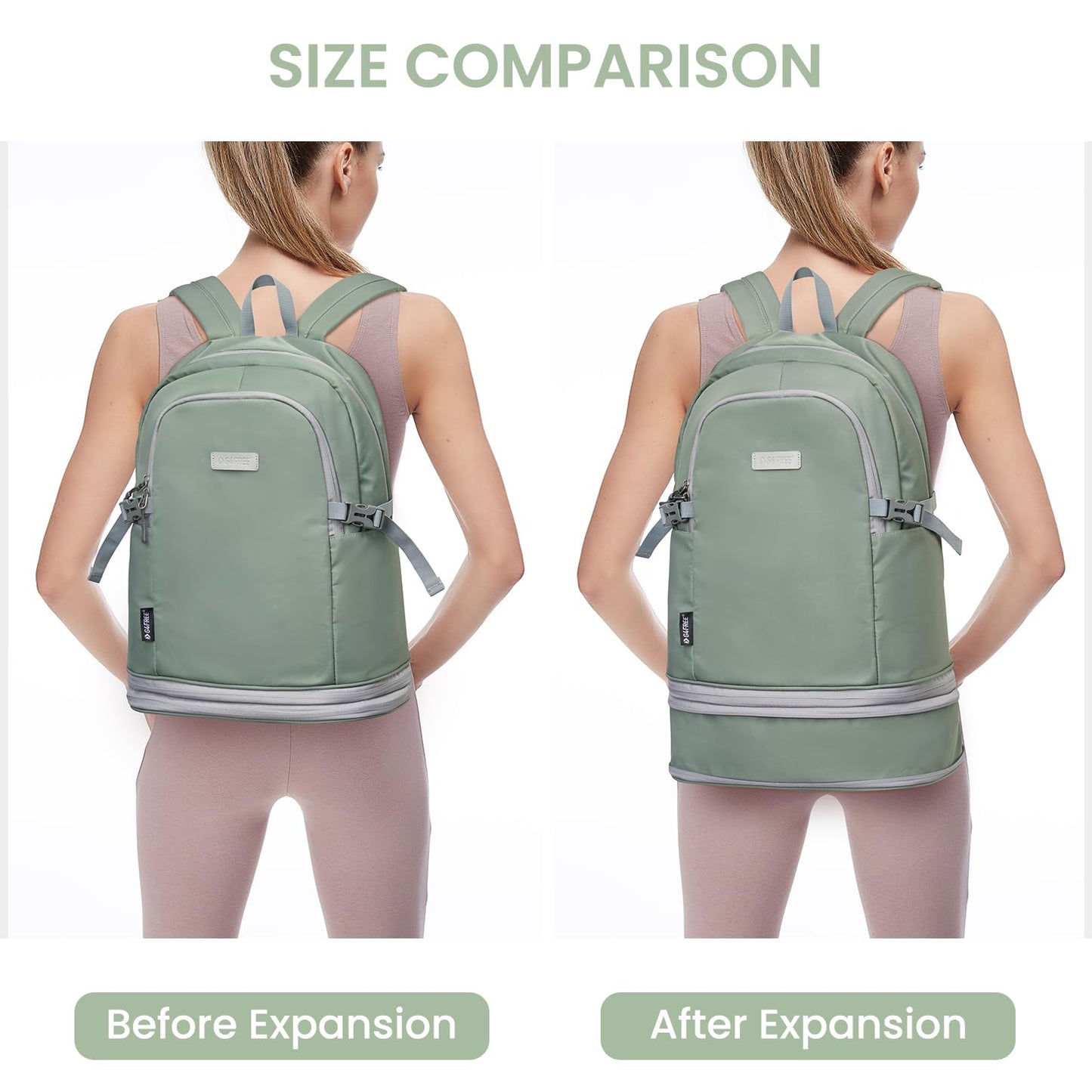 G4Free Gym Backpack For Women with Shoes Compartment & Wet Pocket
