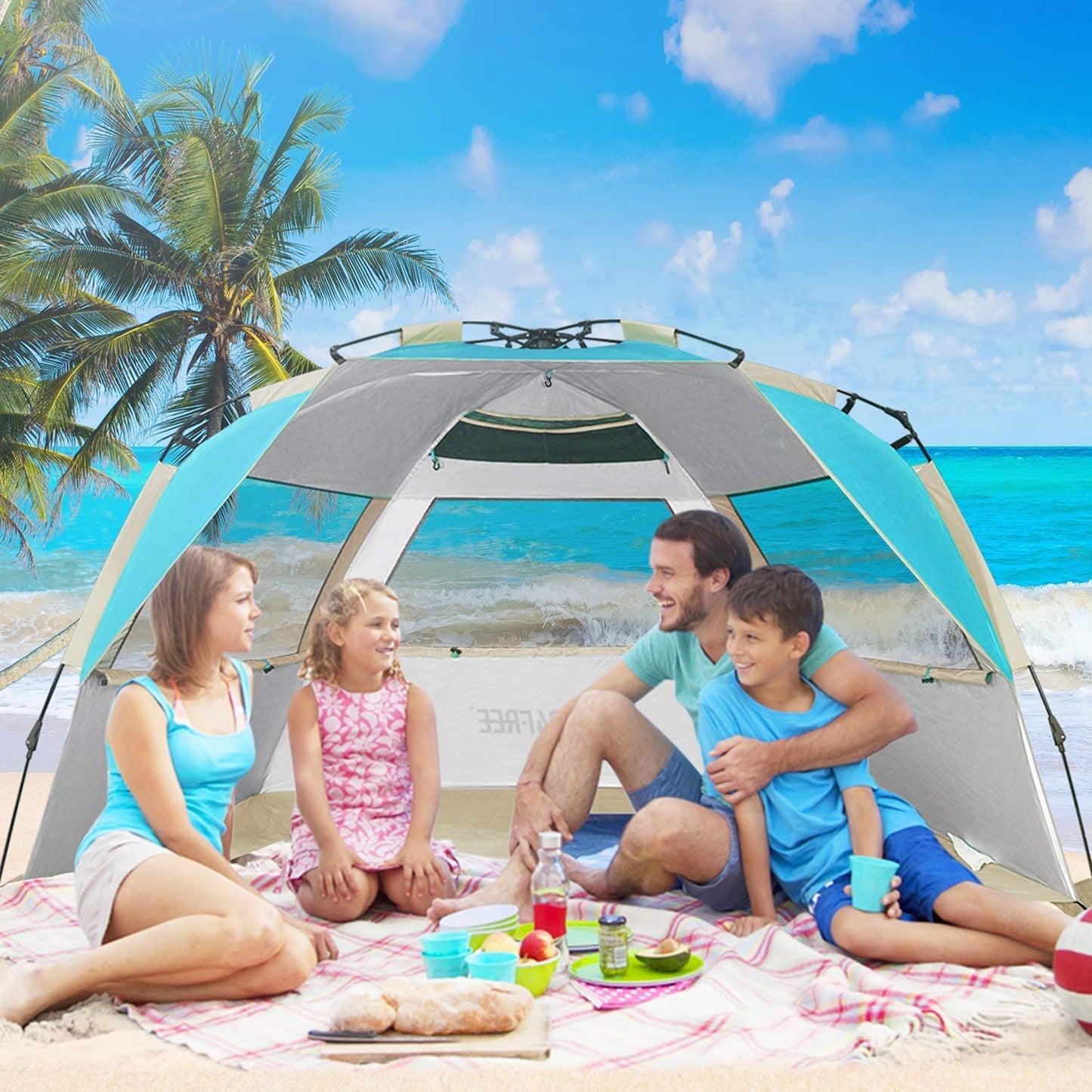 G4Free 3-4 Persons Set up Beach Tent