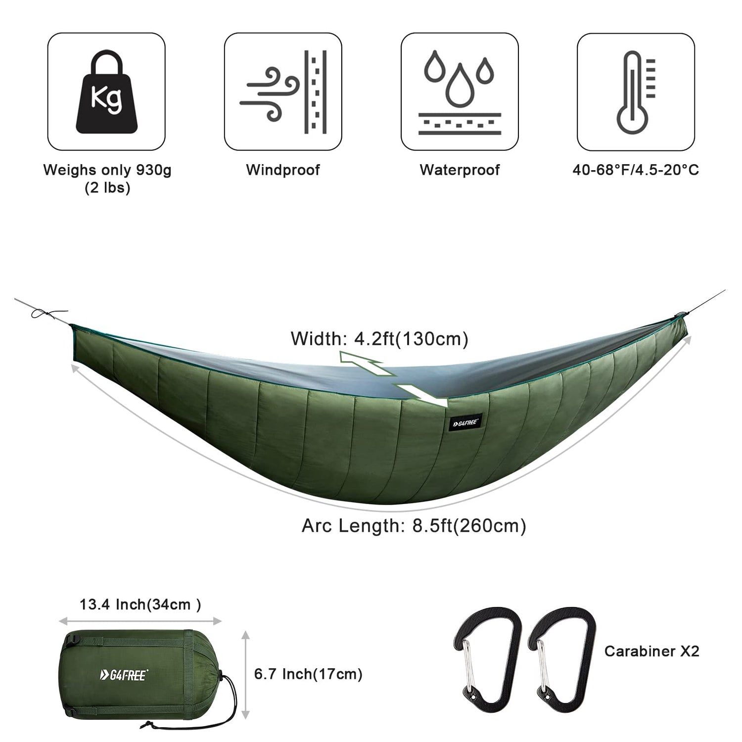 G4Free Underquilt Hammock