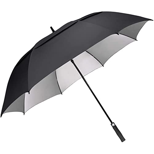 G4Free 54/62/68 Inch UV Protection Automatic Open Double Canopy Vented Sun Rain Umbrella