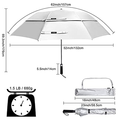 G4Free 62 Inch Portable UV Protection Automatic Big Sun Umbrella